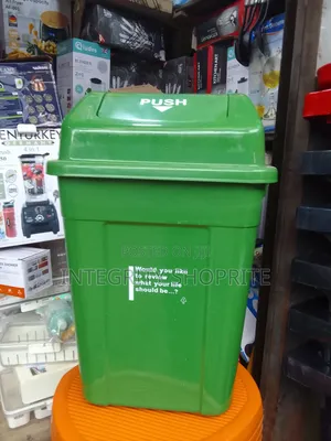 Green Plastic Dustbin 50l