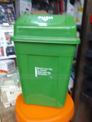 Green Plastic Dustbin 50l