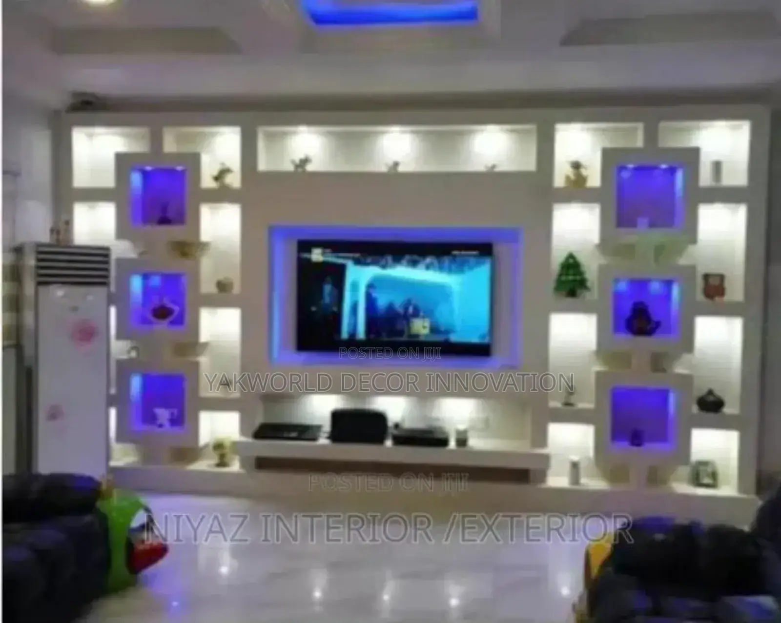 Pop Plasterboard Tv Shelve