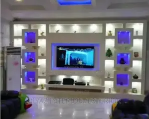 Pop Plasterboard Tv Shelve