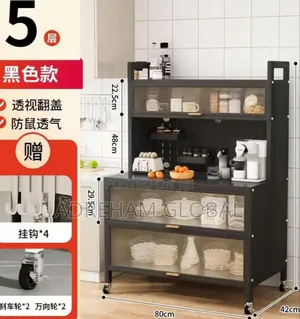 80cm Big Size Luxury Kitchen Plate Racks Cabinet