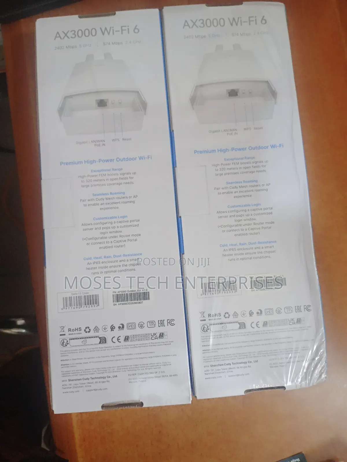 Ax3000 High-Power Indoor/Outdoor Wi-Fi 6 Access Point.