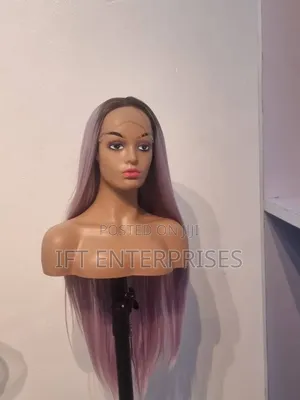 13 by 3 Full Lace Frontal Lilac Ombre Human Hair Wig