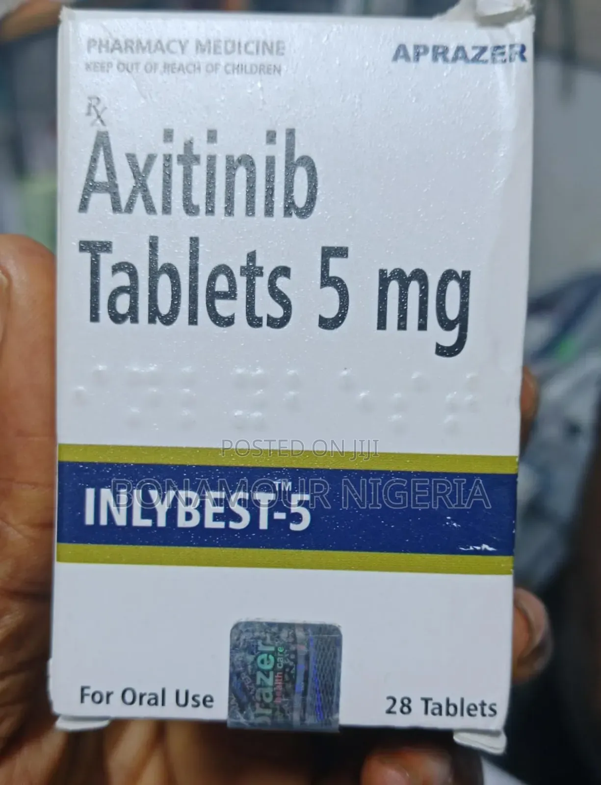Axitinib 5mg X 28 Tablets
