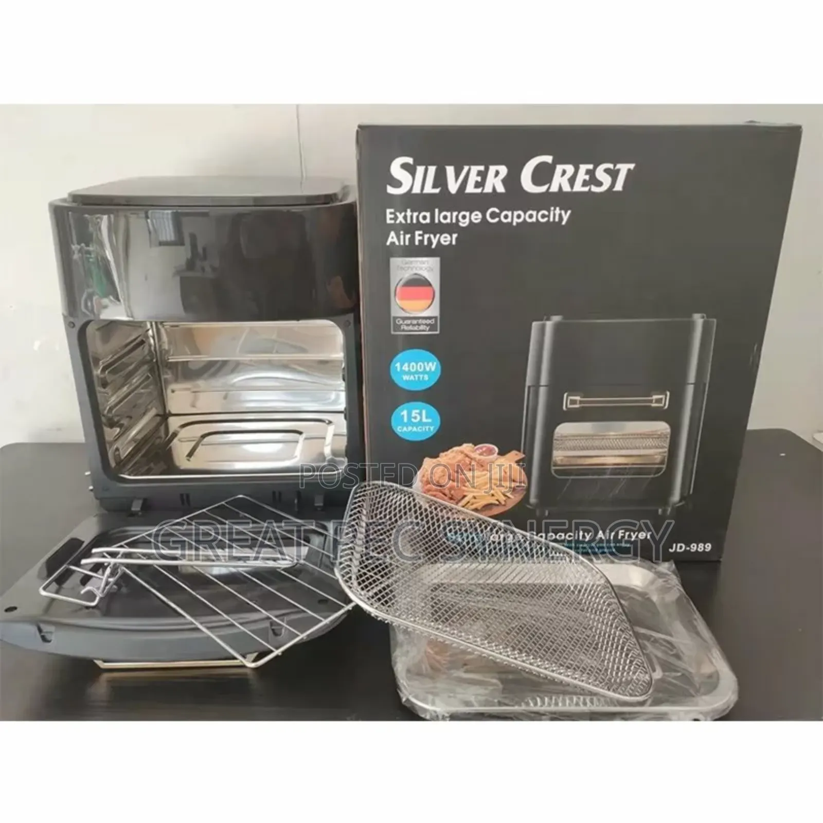 Extra Large Capacity Air Fryer Silver Crest