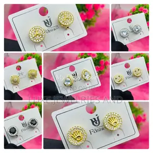 Quality No Piercing Stud Earrings (Non Tarnish)