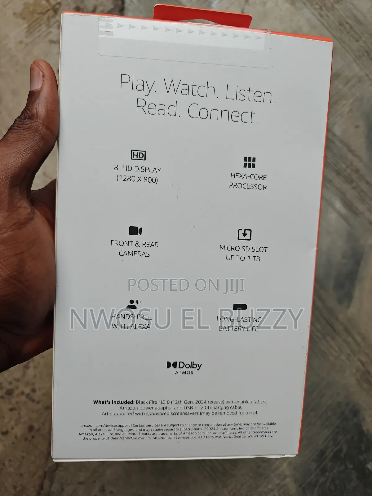 New Amazon Fire HD 8 (2022) 32 GB Black