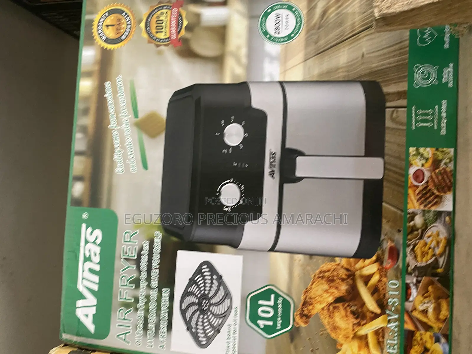 10litres Avinas Airfryer-2800watts
