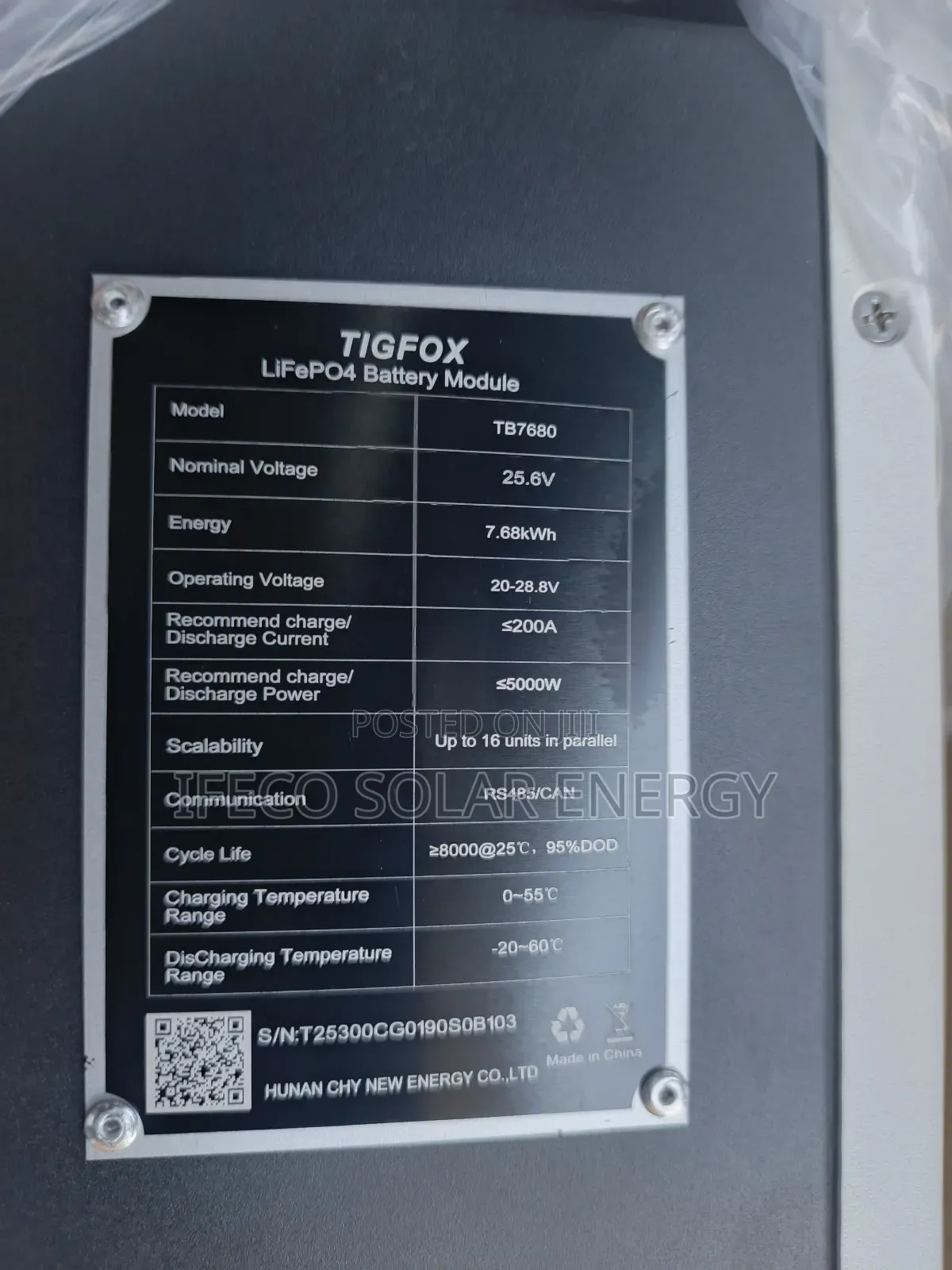 Tigfox Lithium Ion Battery