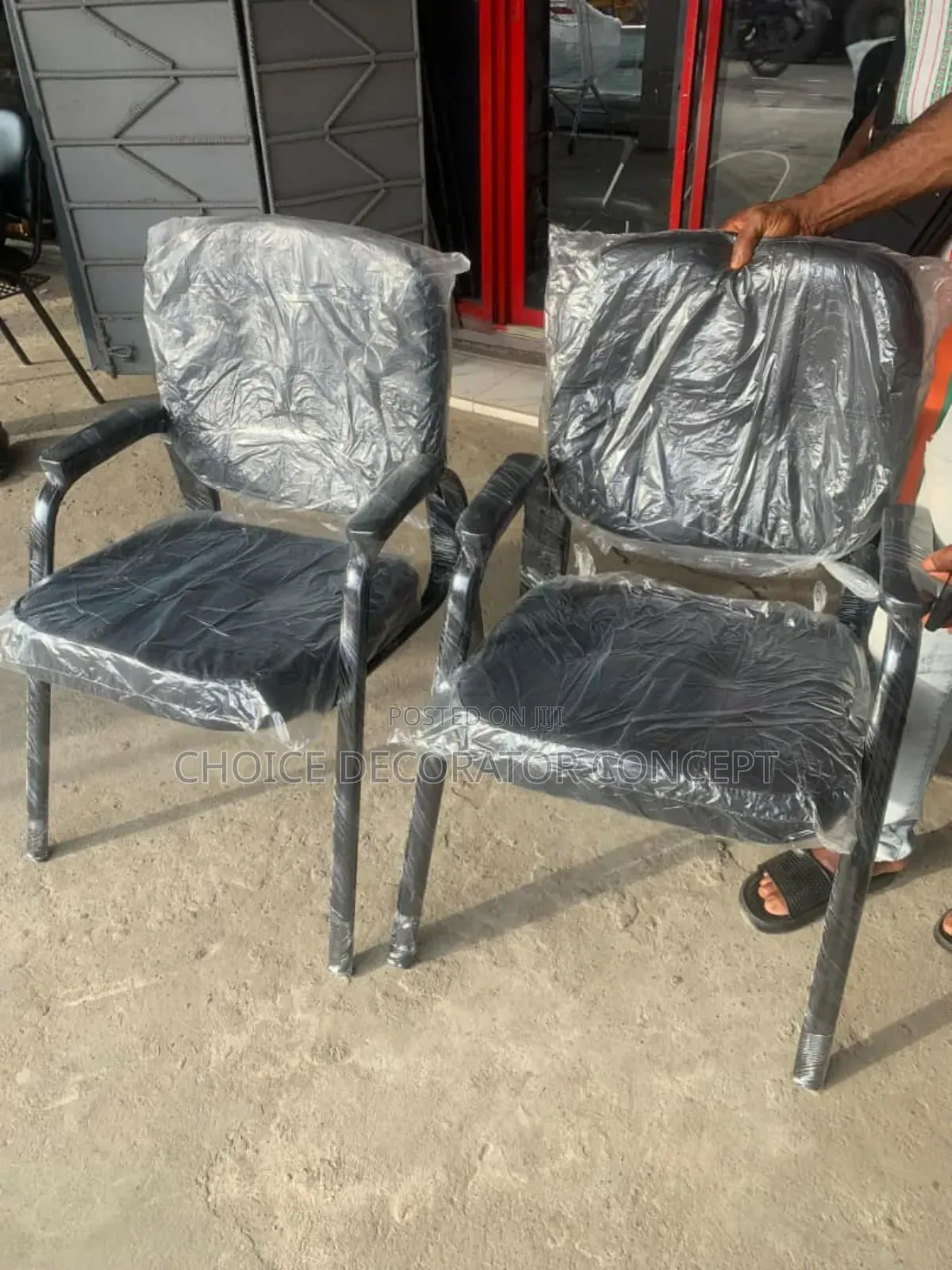 Padded Office Visitor Chairs (Black)*