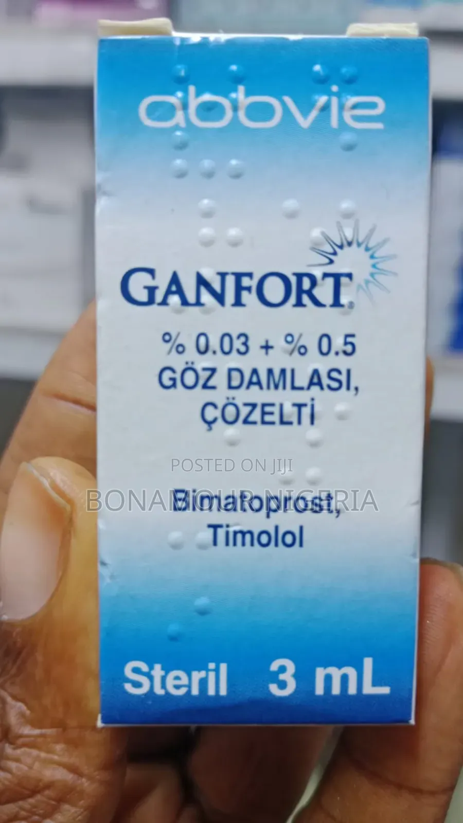 Ganfort (Brimatoprost) Eye Drops 3ml