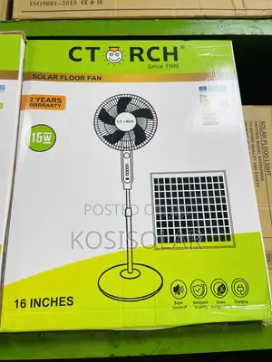 15watt 16 Inches Ctorch Solar Floor Fan