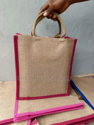Jute Tote Bag-12 Pieces