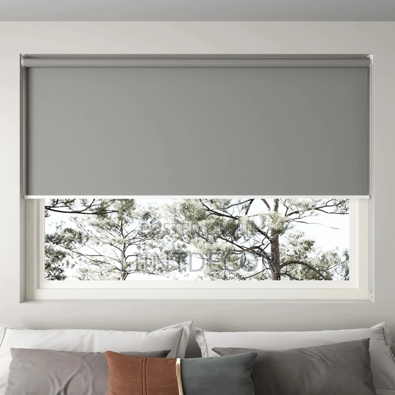 Automated Roller Shade With Remote