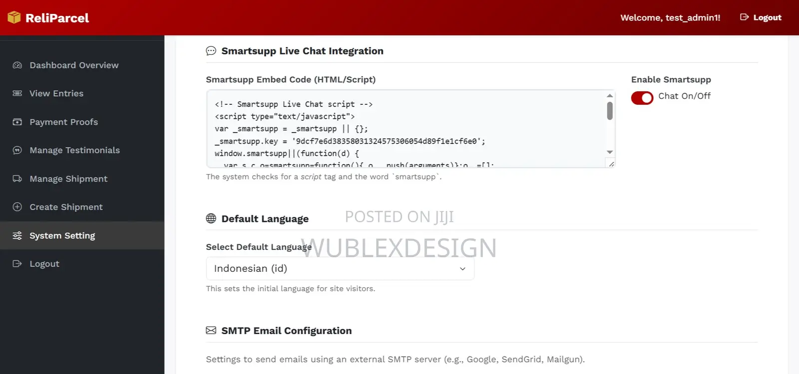 Courier Web Script - Track Parcels, Full Admin Panel, Email Alerts