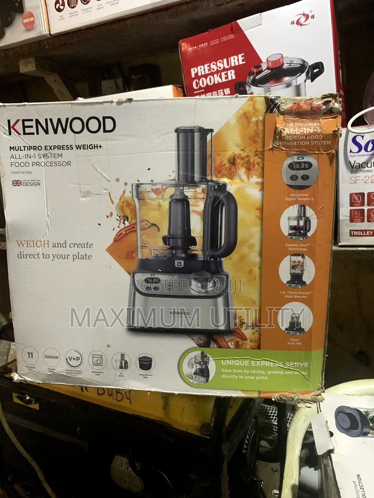 Original Australia Kenwood Multi Complete Food Processor Wit Blender