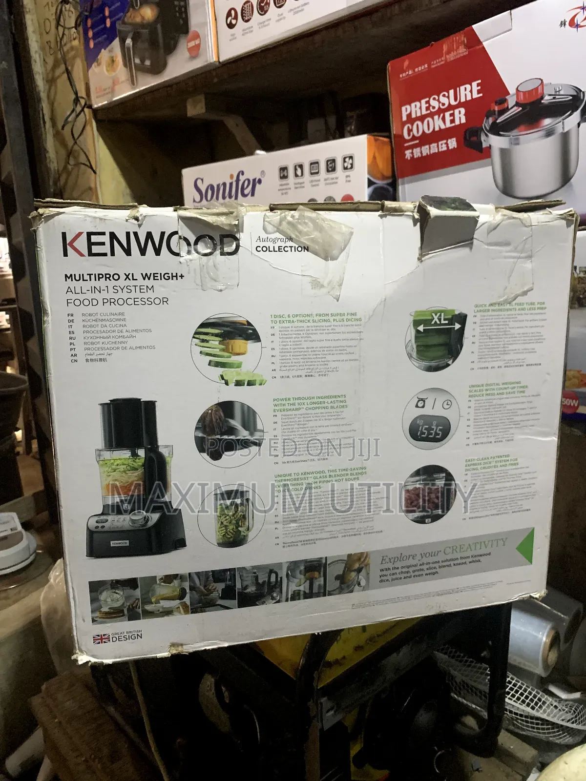 Original Australia Kenwood Multi Complete Food Processor Wit Blender