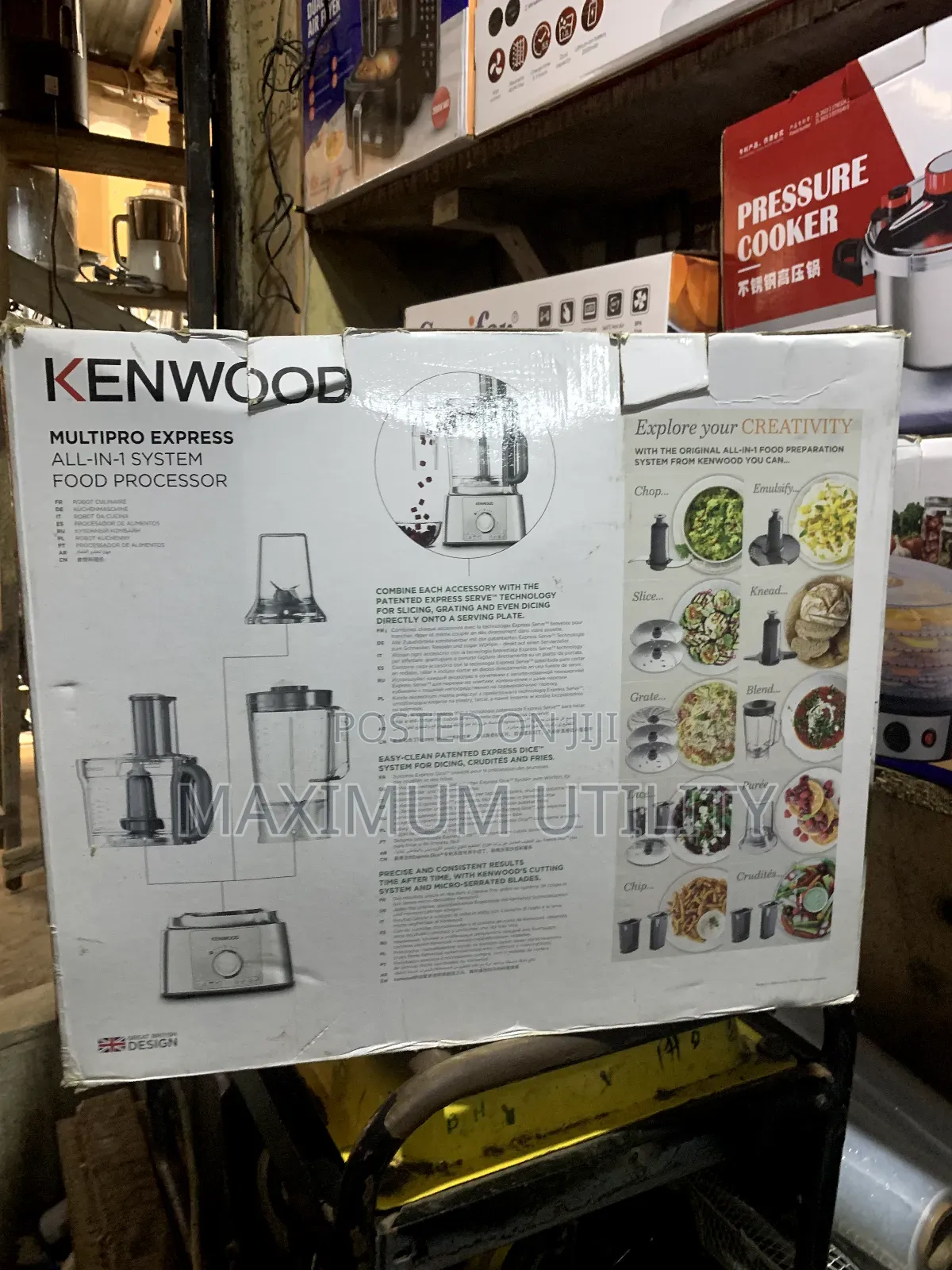 Original Australia Kenwood Multi Complete Food Processor Wit Blender