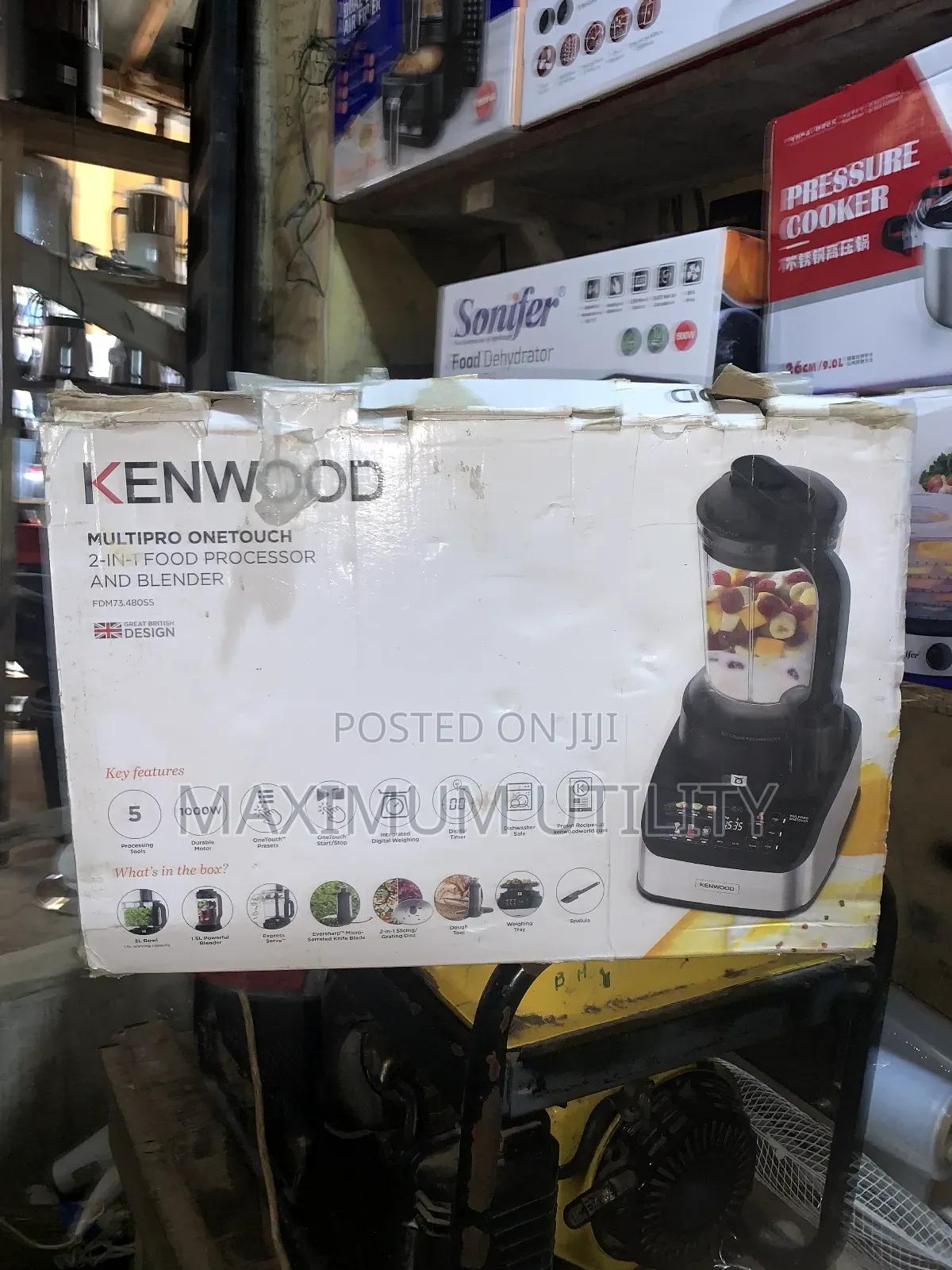 Original Australia Kenwood Multi Complete Food Processor Wit Blender