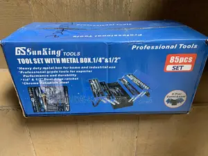 58pcs Tool Set With Metal Box 1/4” 1/2”