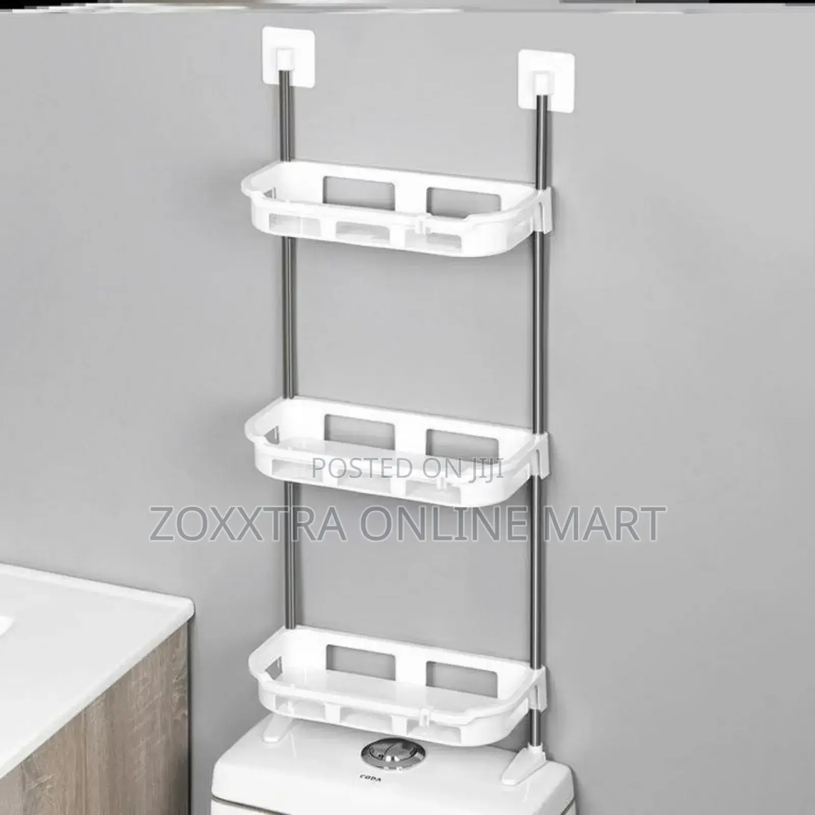Adjustable 2 Or 3 Layer Bathroom Storage Rack
