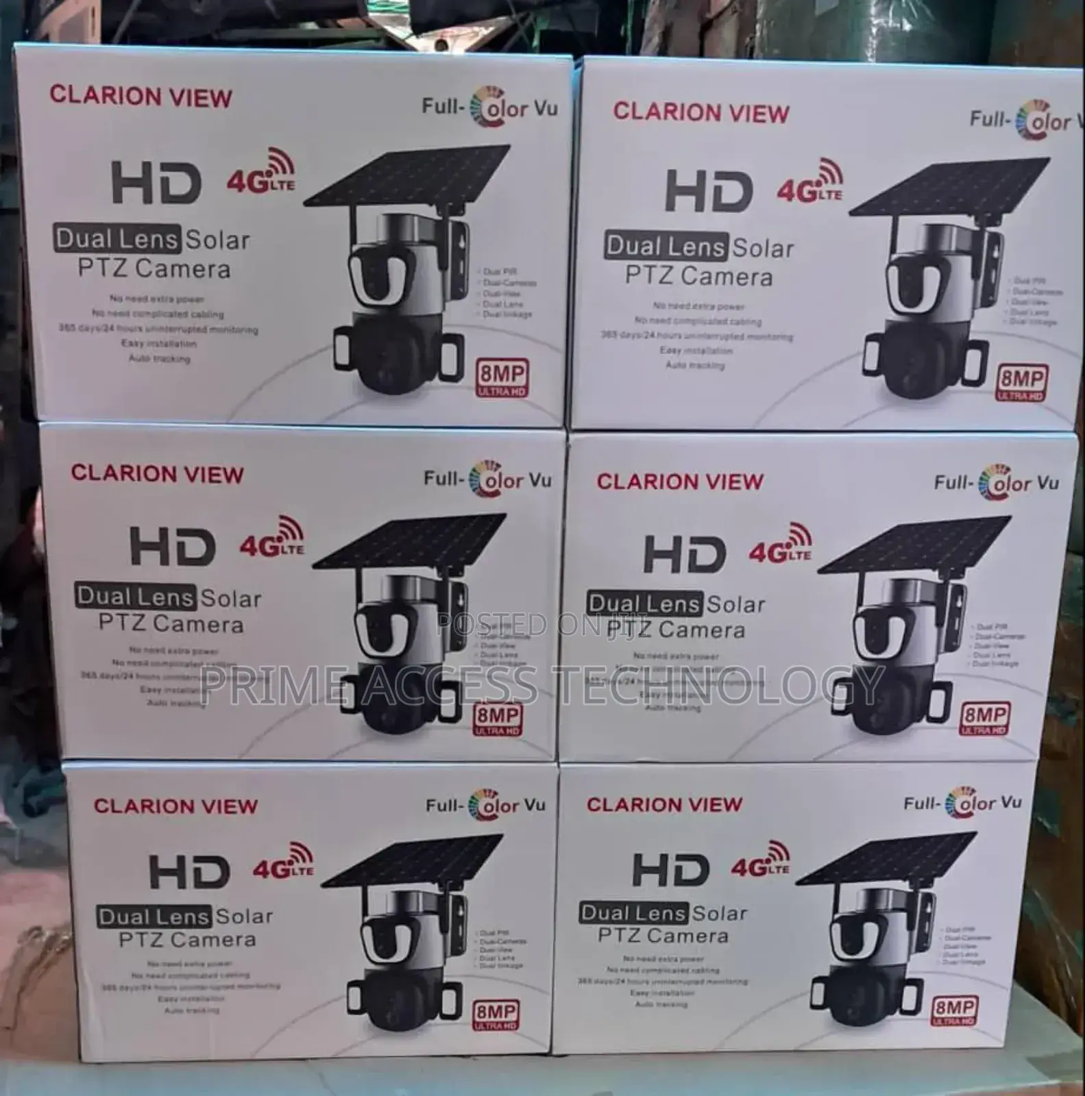 High Quality Solar 2 Eyes Views CCTV Camera