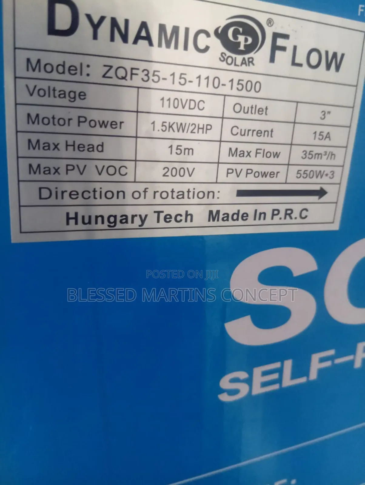 2hp Solar Dc Surface Irrigation Pump