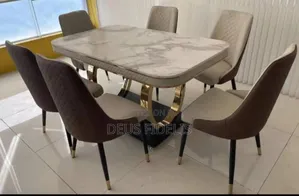 High Quality Marble Dining Table and 6 Chairs