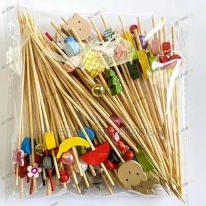 Food Picks/Skewers Disposable Food Fruit Forks for Cocktail Stick 500p