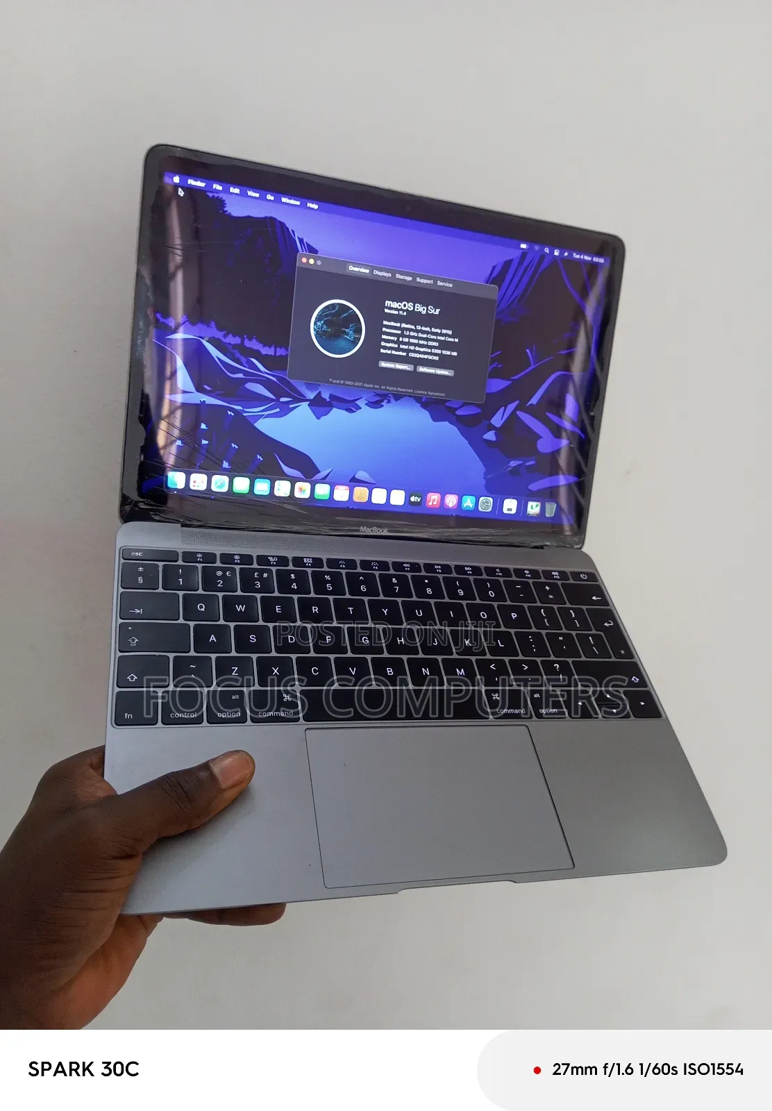 Laptop Apple MacBook 2015 8GB Intel Core M SSD 256GB