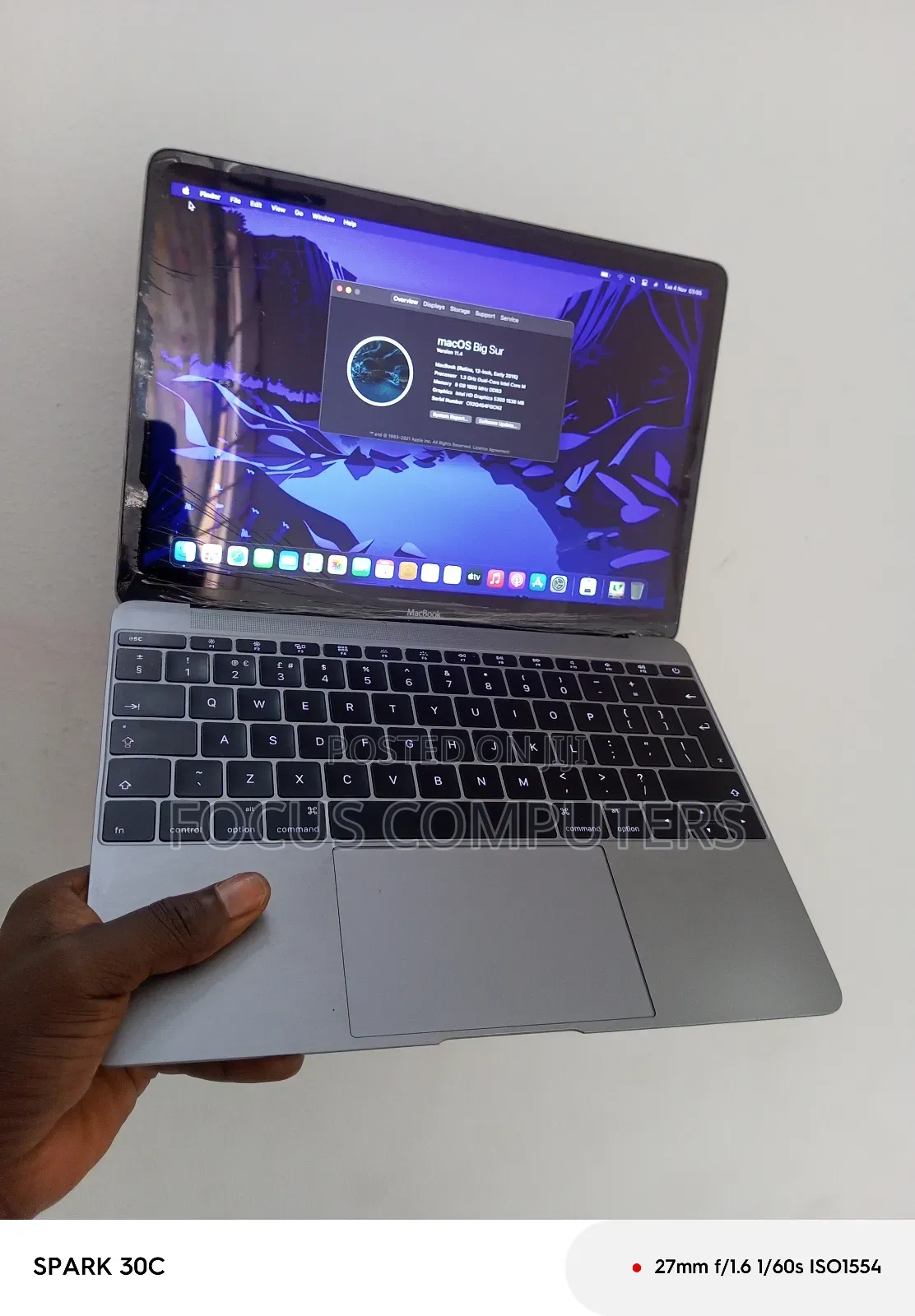 Laptop Apple MacBook 2015 8GB Intel Core M SSD 256GB