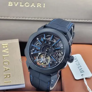 Bvlgari Leather Rubber Automatic Watches
