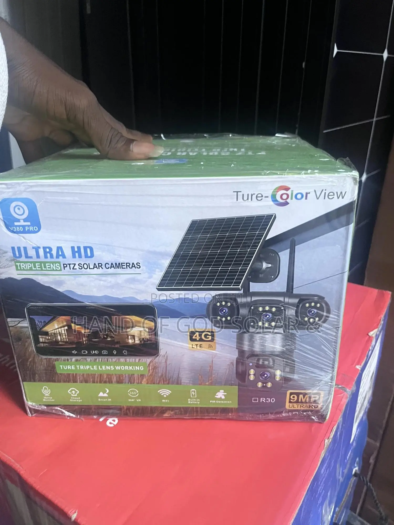Real 3 Views Solar Ptz Camera