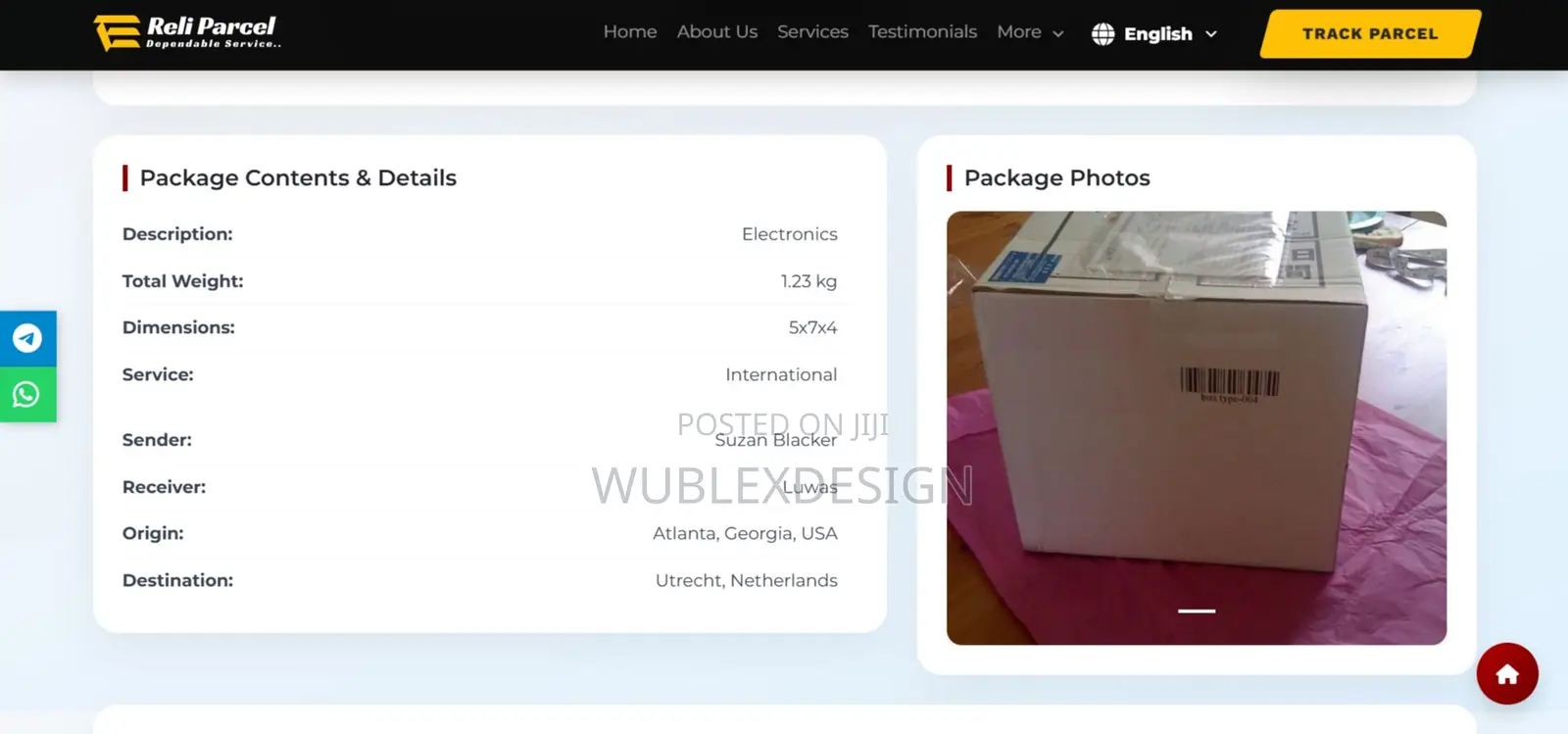 Courier Web Script - Track Parcels, Full Admin Panel, Email Alerts