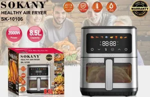 Sokany Sk 10106- 8.5liters Digital Airfryer, 2000watts