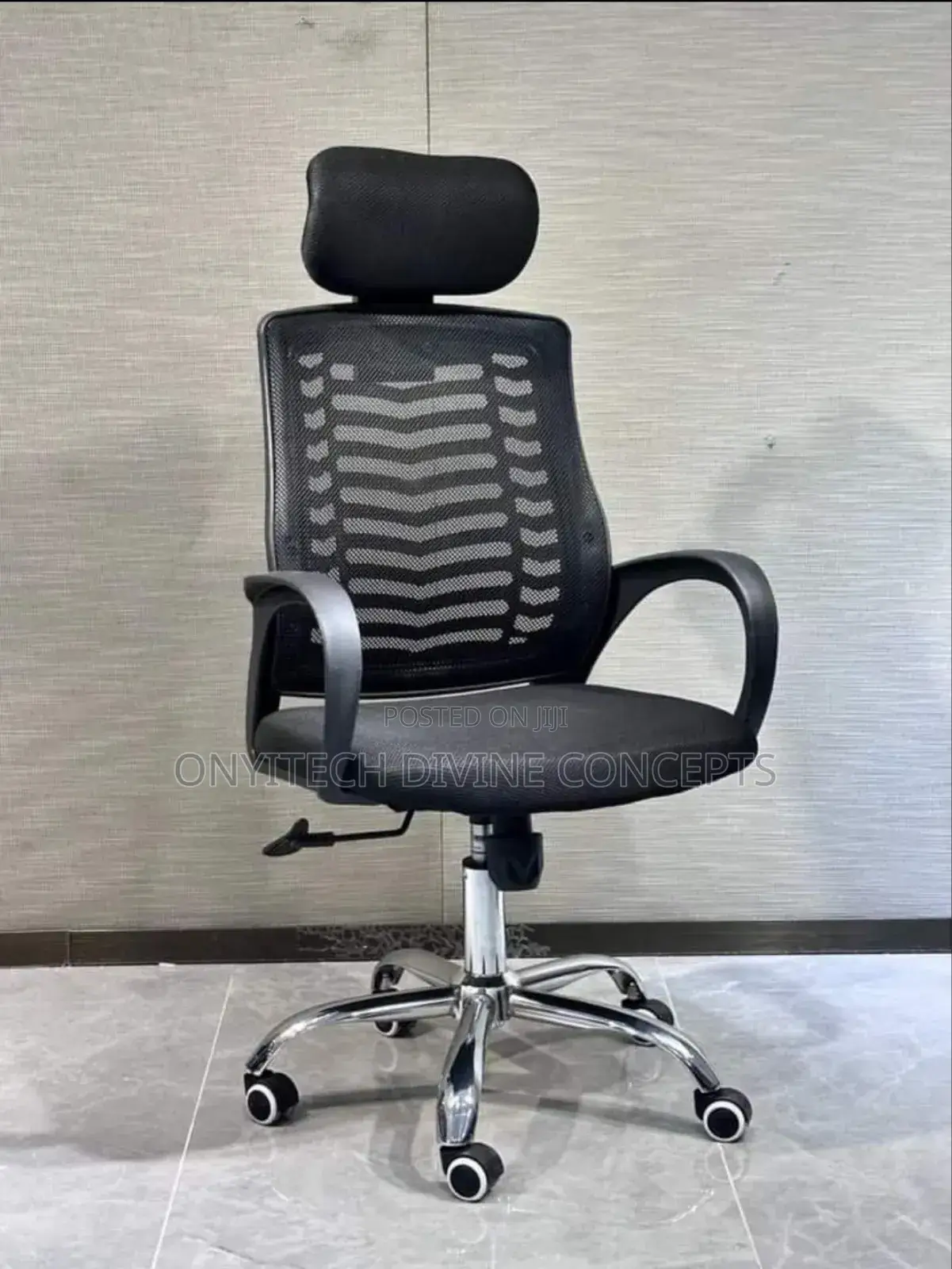 Office Net Chair With Headrest B05003