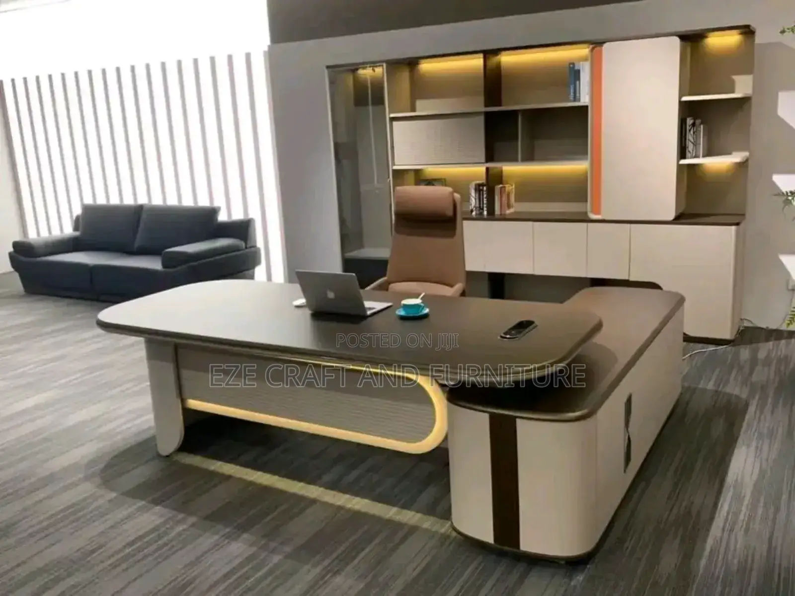 Executive Front Led Light Office Table