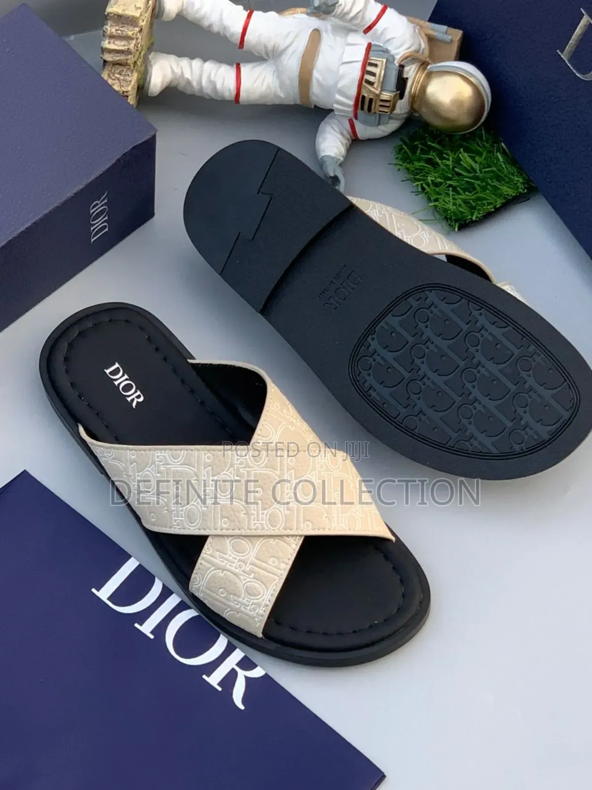 New Dior Leather Slippers