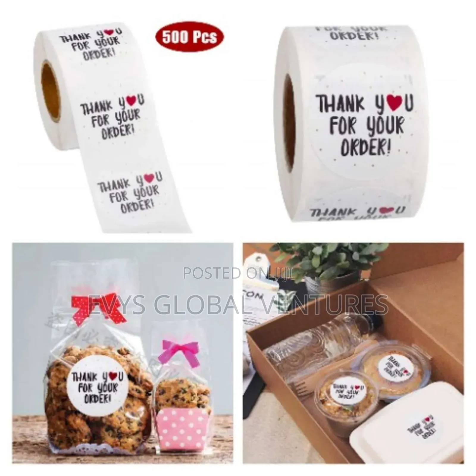 Thank You Stickers Roll