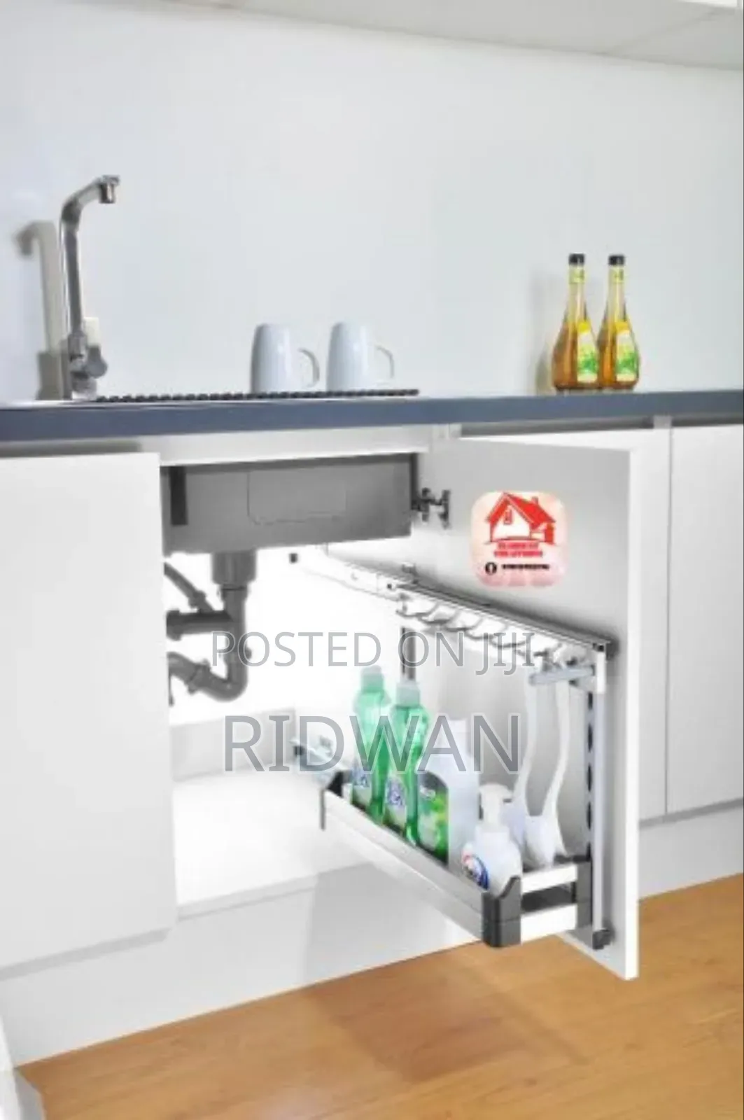 Built-in Under Zinc Soap Rack Storage