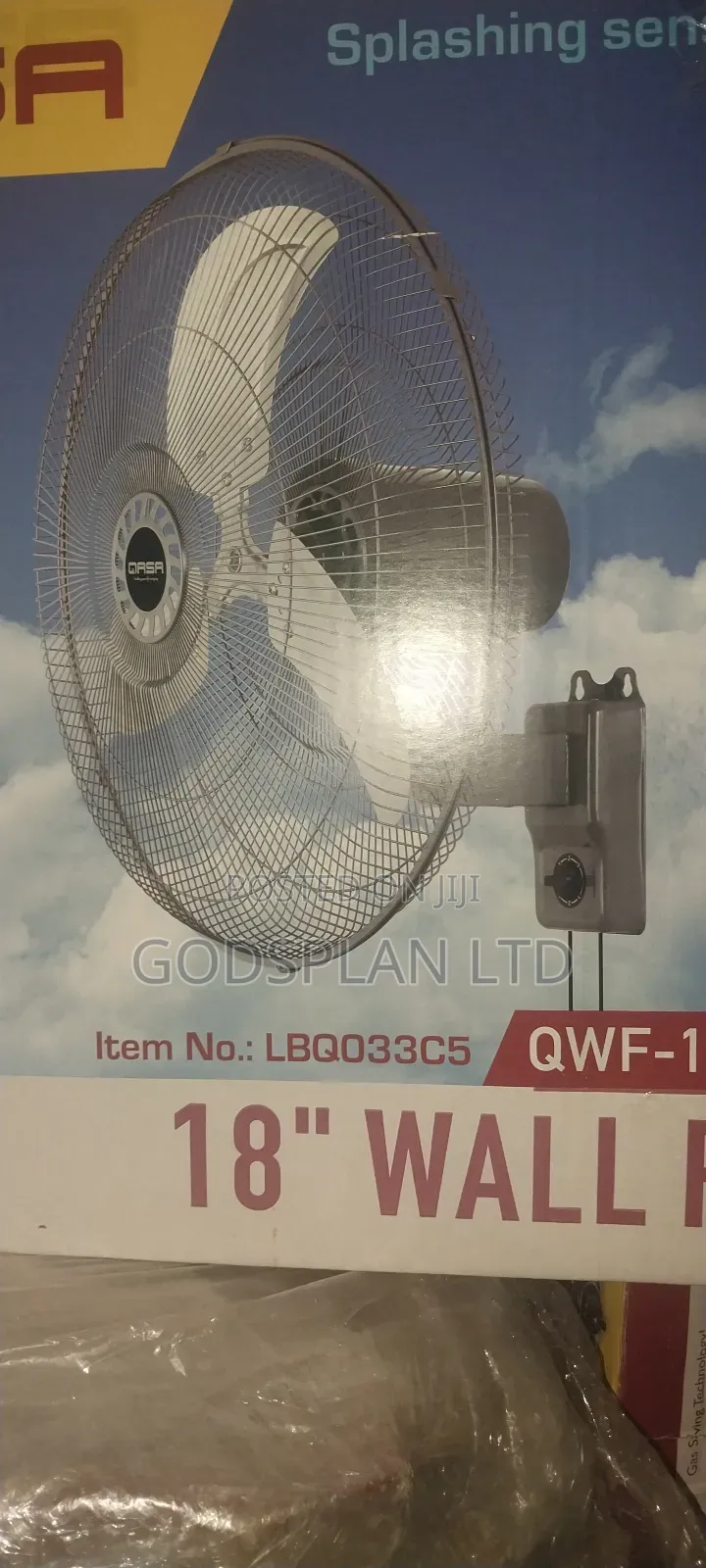 Qasa 18" Industrial Wall Fan