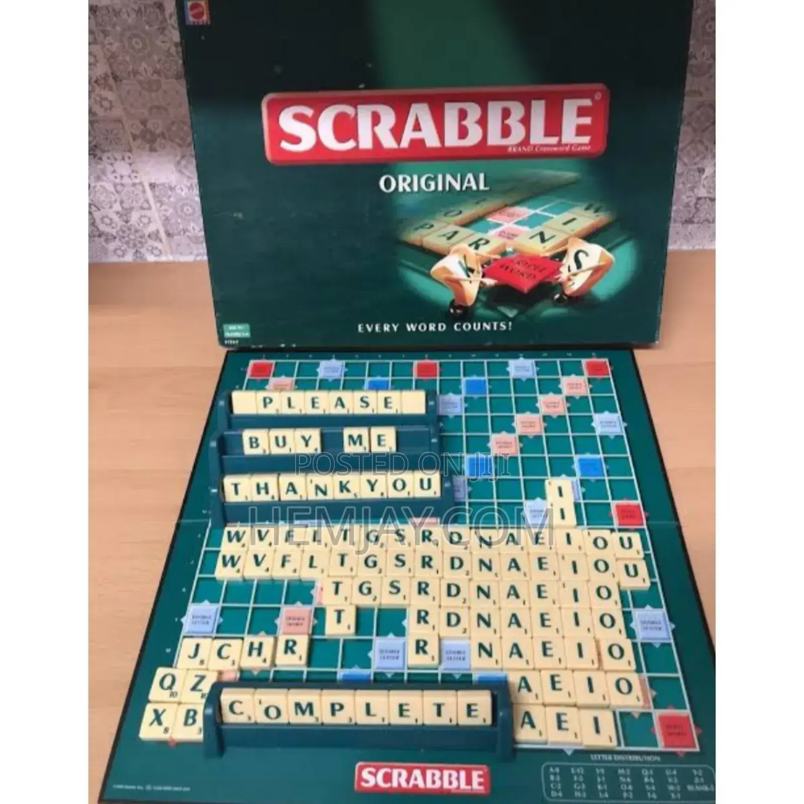 Original Scrabble Game Complete Pack (Big, Medium, Small)