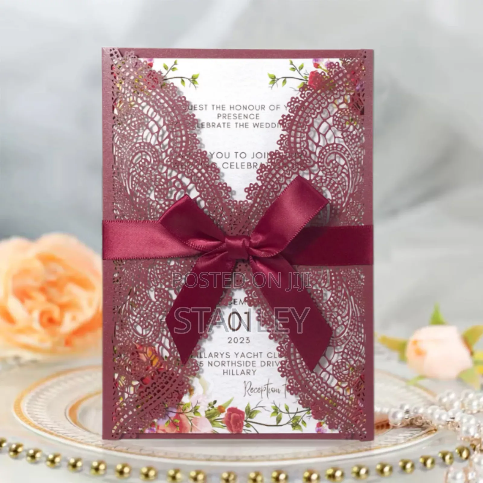 Lasser Cut Wedding Invitation Cards