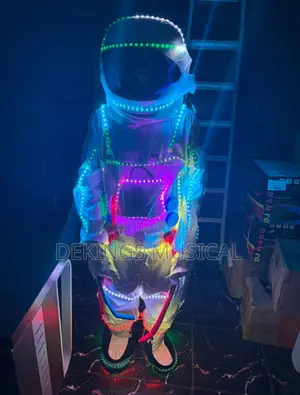 Led Astronaut Spaceman Cosplay Illuminated Night Party Costume