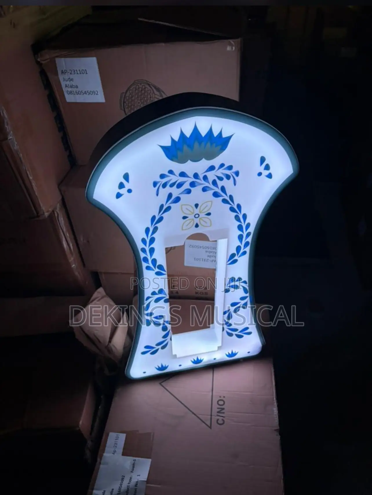 Rechargeable Acrylic Led Champagne Bottle Glorifier Carrier