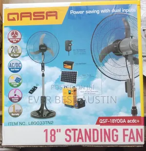 Qasa 18inches 20watts Ac/Dc Yoga Inverter Fan With Remote