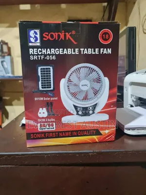 Sonik Japan Table 3in1 Rechargeable Fan