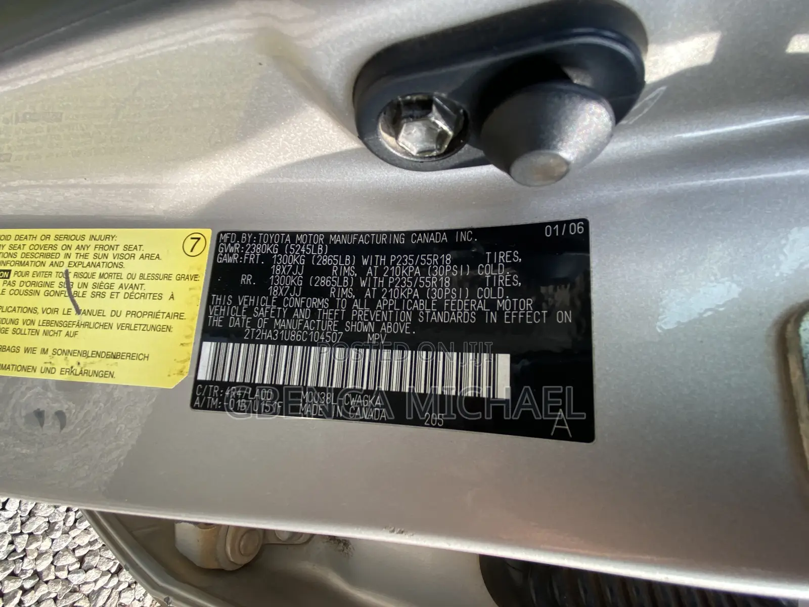 Lexus RX 330 AWD 2006 Gold