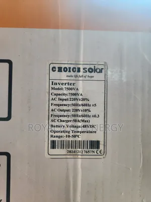 7.5kva 48v Choice Solar Non Hybrid Inverter