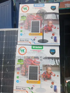 Rechargeable 16inches Solar Fan With Panel and Remote